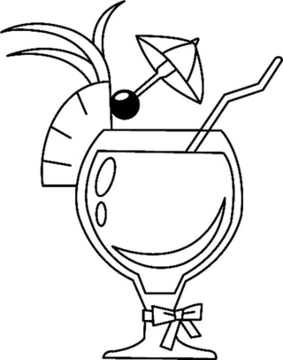Cocktail 02 - Coloriages divers - Coloriages - 10doigts.fr